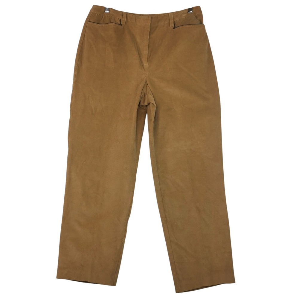 Vintage Laura Ashley country womens corduroy pants cotton brown 12 32x30